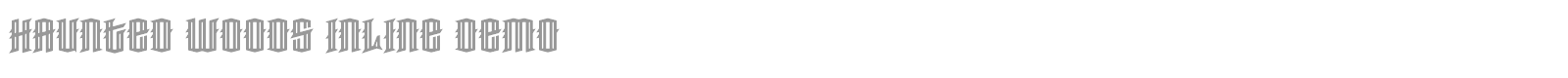 Haunted Woods Inline font preview